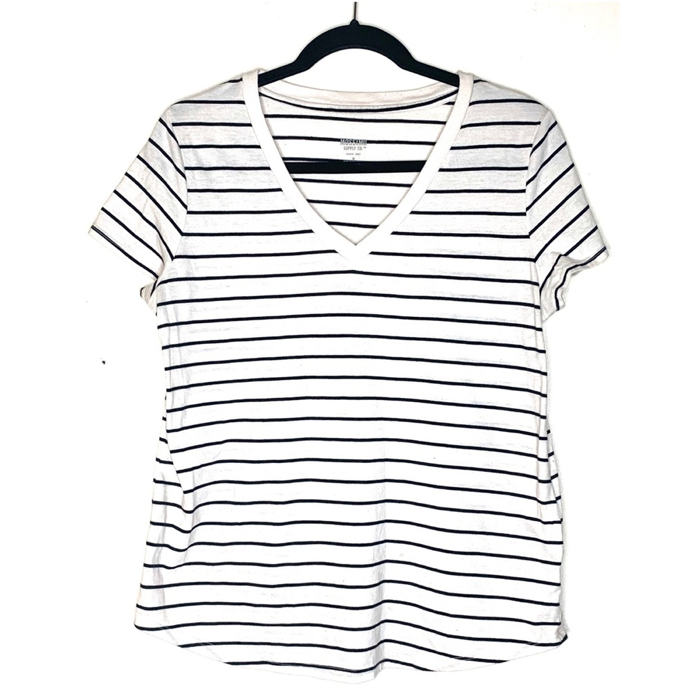Mossimo Black & White stripped Womens Shirt Size M